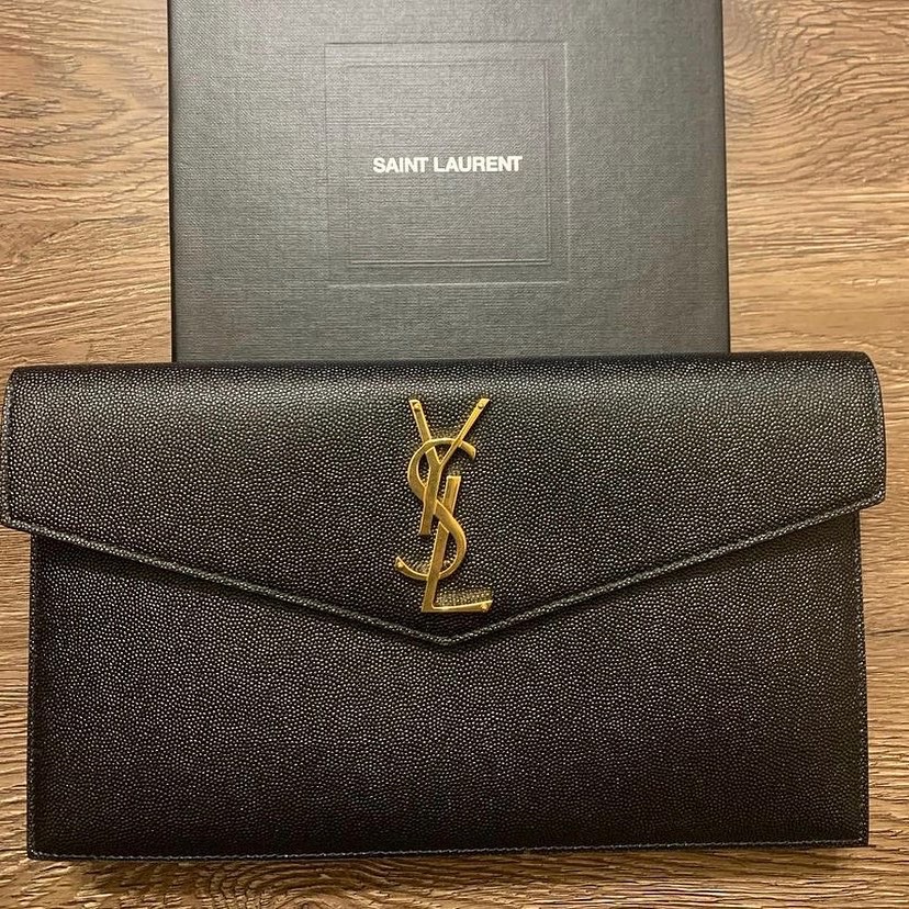 Ysl Saint Laurent Black Uptown Pouch